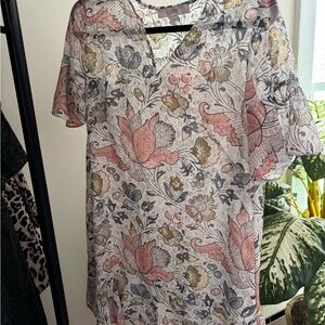 LOFT Floral Print Women's dress- Multicolor